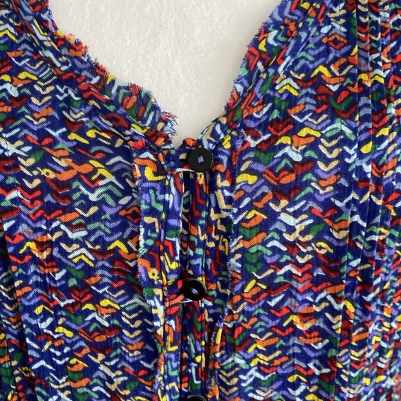 Anthropologie Light and Colorful Maeve Lila Confetti Pintuck Tank Size S… - Picture 4 of 8